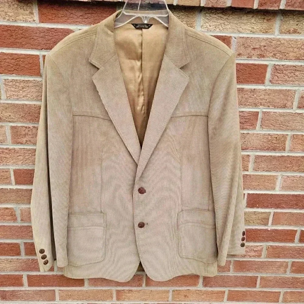 Vintage Levi's Sportswear Corduroy Blazer Jacket Men's Size 44R